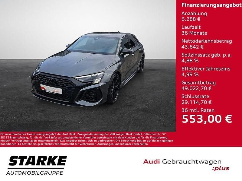 Grau Gebraucht 2022 Audi RS3 Sportback Sport Kleinwagen | 49.930 € (Guter Preis) - Bild 1/4