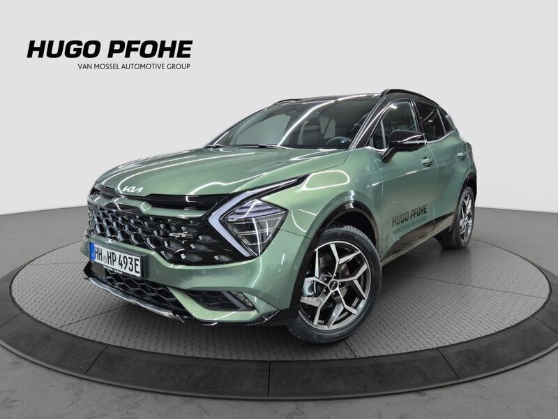 Experience green metallic mit Gebraucht 2025 Kia Sportage GT-Line SUV | 46.390 € (Teuer) - Bild 1/4