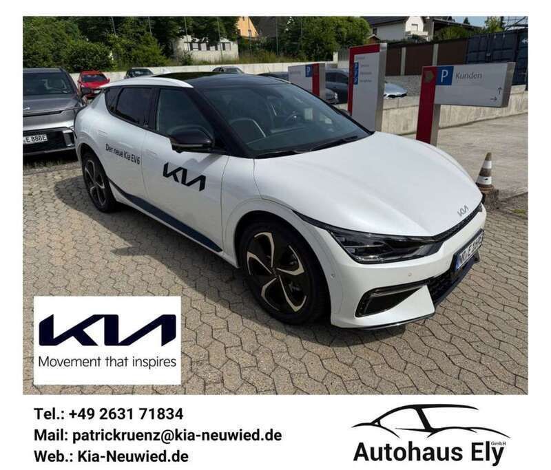 Snow white pearl Neu 2024 Kia EV6 4 SUV | 55.990 € (Etwas zu teuer) - Bild 1/4