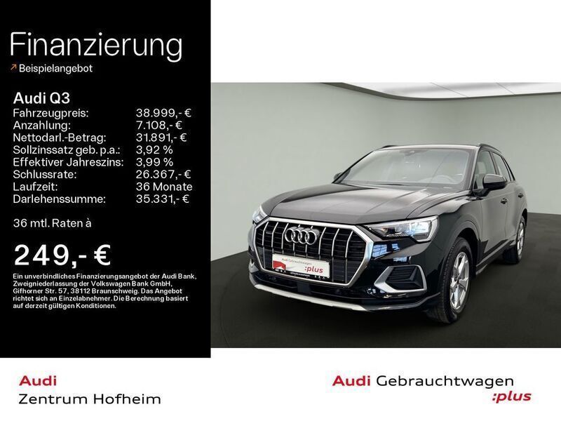 Mythosschwarz metallic Gebraucht 2024 Audi Q3 Advanced Plus SUV | 38.999 € (Guter Preis) - Bild 1/4