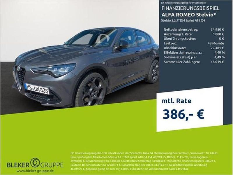 Metallic lackierung Gebraucht 2024 Alfa Romeo Stelvio Sprint SUV | 37.980 € (Fairer Preis) - Bild 1/3