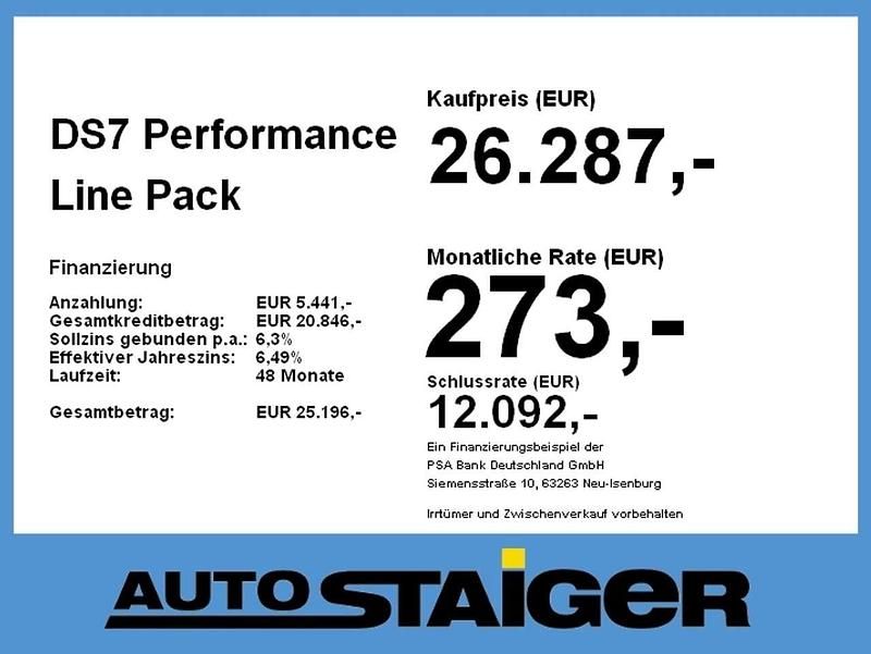 Gebraucht DS Automobiles DS7 Crossback Performance 224 PS (164 kW) 2022 Lackierung schwarz perla nera/ SUV
