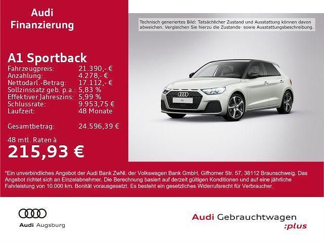 Silber Gebraucht 2022 Audi A1 Sportback Ambiente Kleinwagen | 21.390 € (Fairer Preis) - Bild 1/4