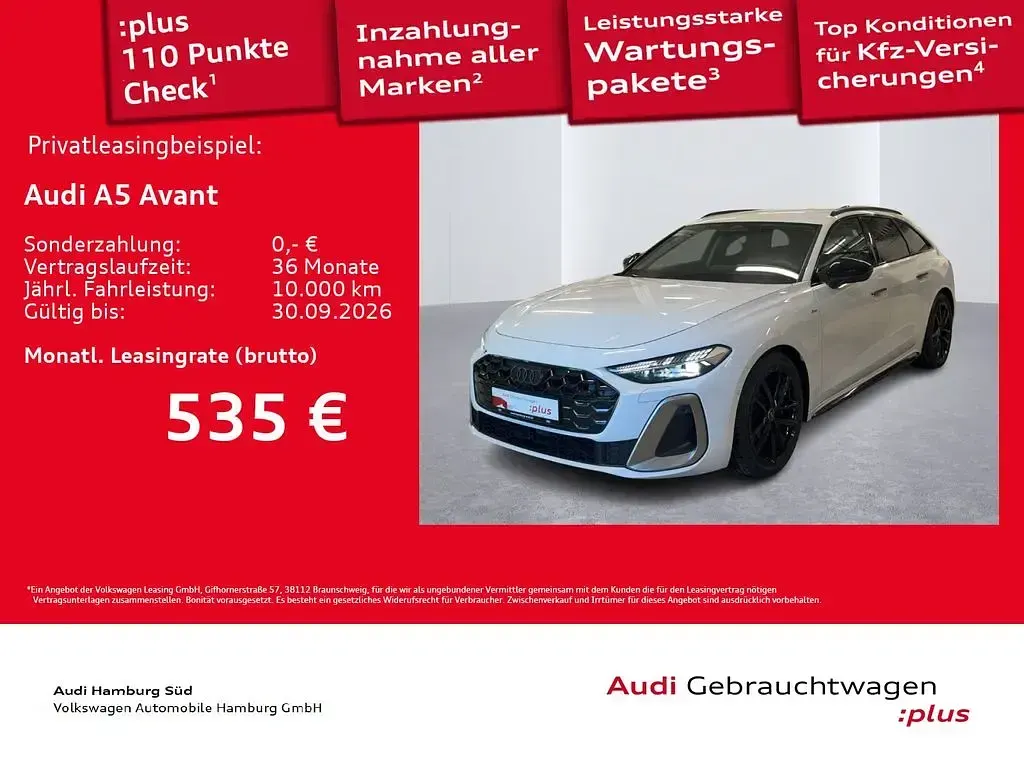 Gebraucht Audi A5 Edition .1 204 PS (150 kW) 2025 Gletscherweiß metallic Kombi