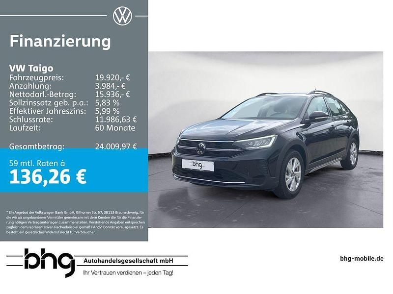 Deep black perleffekt Gebraucht 2024 VW Taigo Life SUV | 19.650 € (Fairer Preis) - Bild 1/4