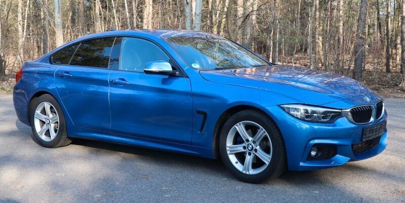 Estorilblau 2 metallic Gebraucht 2017 BMW 420 Gran Coupé M Sport Coupé | 17.999 € (Superpreis) - Bild 1/4