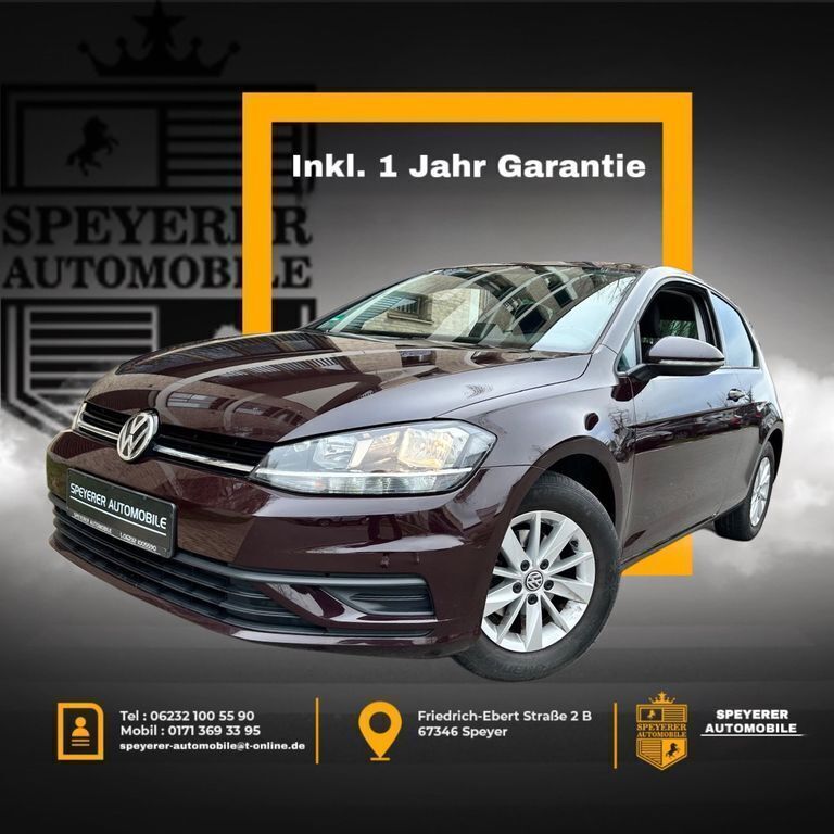 Schwarz Gebraucht 2018 VW Golf VII Trendline Limousine | 11.950 € (Guter Preis) - Bild 1/4