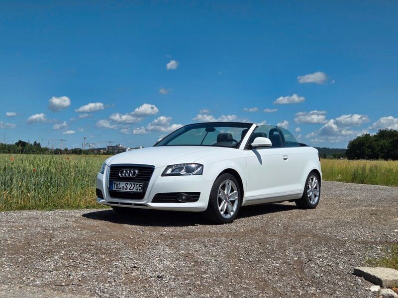 Weiß Gebraucht 2009 Audi A3 Cabriolet Ambition Cabrio | 4.900 € (Guter Preis) - Bild 1/4
