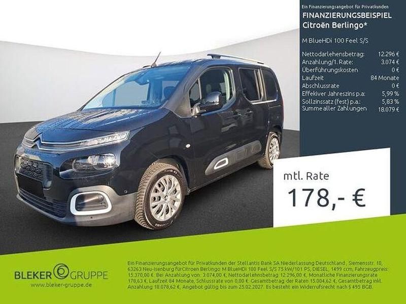Gebraucht Citroën Berlingo Feel 102 PS (75 kW) 2020 Schwarz Van / Kleinbus