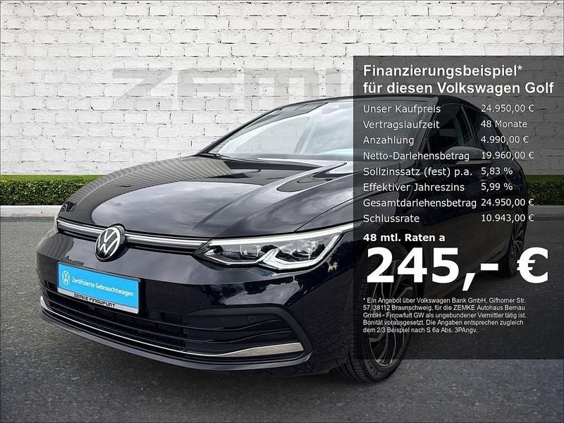 Schwarz Gebraucht 2022 VW Golf VIII Style Limousine | 24.950 € (Fairer Preis) - Bild 1/4