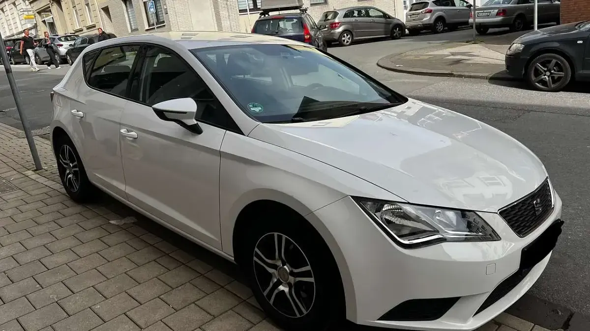 Usata Seat Leon Reference 110 CV (80 kW) 2014 Bianco Utilitaria