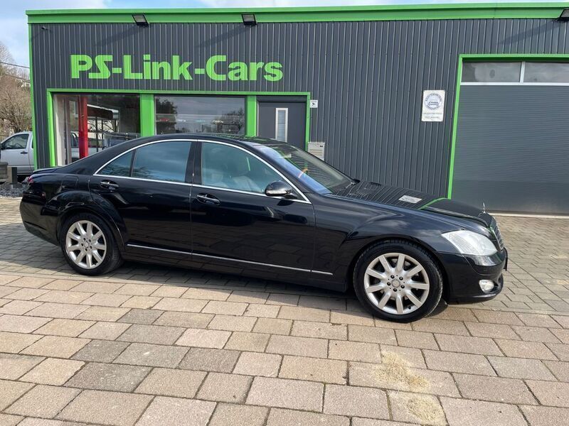 Obsidianschwarz metalliclack Gebraucht 2008 Mercedes S450 Limousine | 9.990 € - Bild 1/4