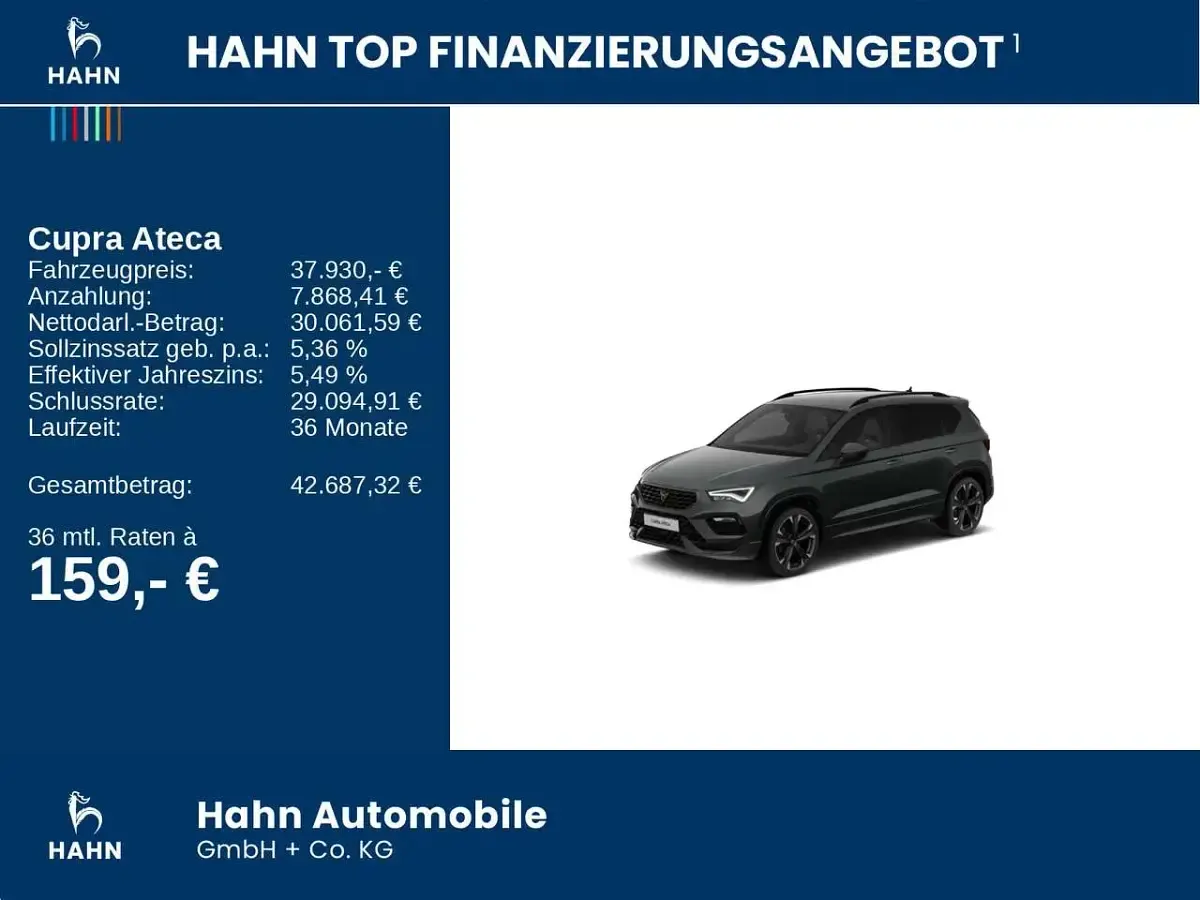 Neu Cupra Ateca 190 PS (139 kW) 2026 Grau SUV