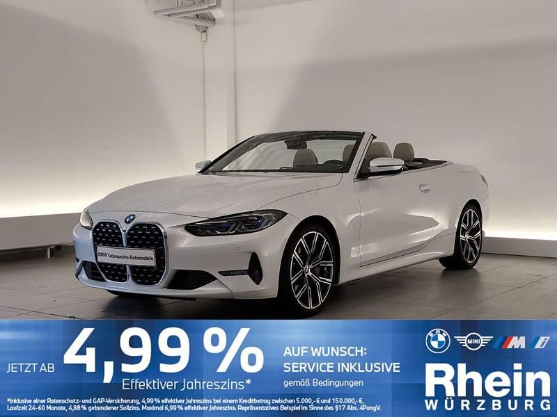 Mineralweiß met. Gebraucht 2022 BMW 430 Cabriolet Luxury Line Cabrio | 48.750 € (Teuer) - Bild 1/4
