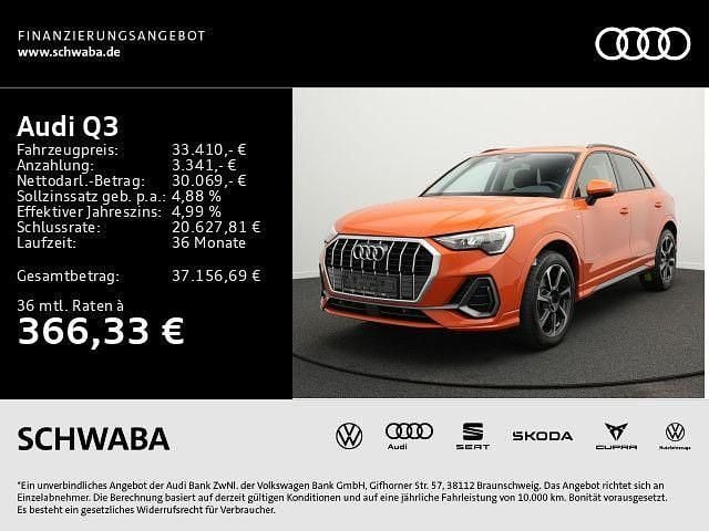 Orange Gebraucht 2023 Audi Q3 S-Line SUV | 33.410 € (Superpreis) - Bild 1/4