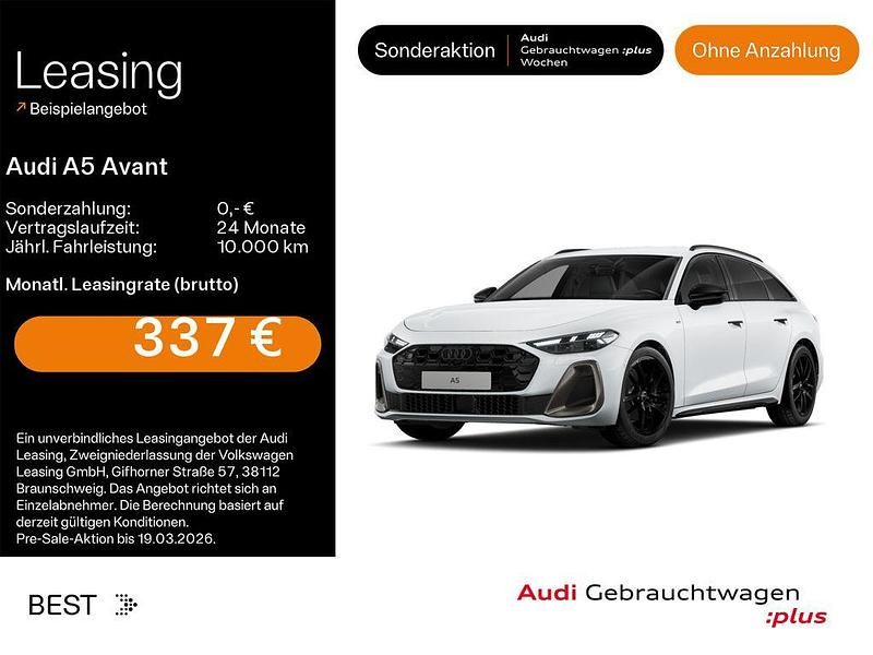 Gebraucht Audi A5 Edition .1 204 PS (150 kW) 2025 Gletscherweiß metallic Kombi