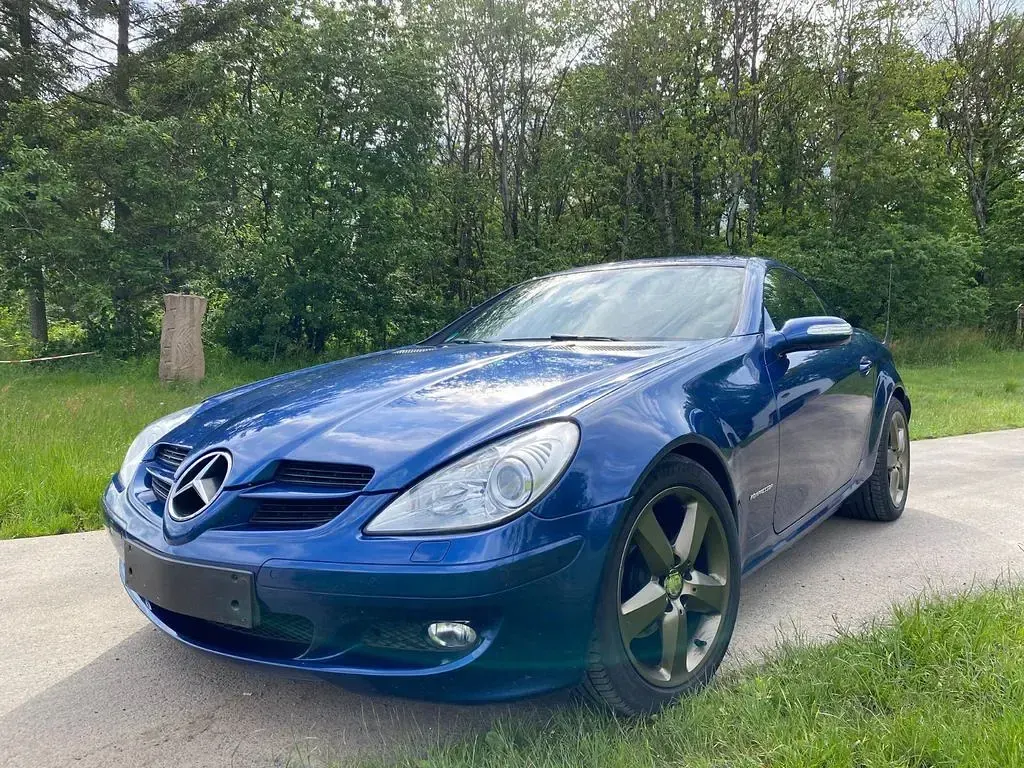 Second-hand Mercedes SLK200 163 CP (119 kW) 2005 Albastru Cabrio