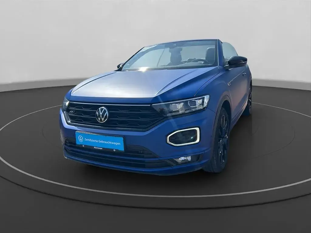 Gebraucht VW T-Roc Cabriolet R-line Edition 150 PS (110 kW) 2021 Blau Cabrio