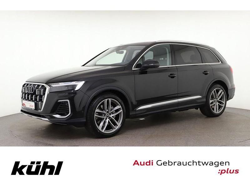 Mythosschwarz metallic Gebraucht 2024 Audi Q7 Ambiente SUV | 69.690 € (Superpreis) - Bild 1/4