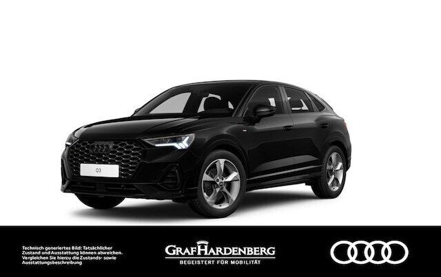Schwarz Gebraucht 2023 Audi Q3 Sportback S-Line SUV | 38.880 € (Fairer Preis) - Bild 1/3