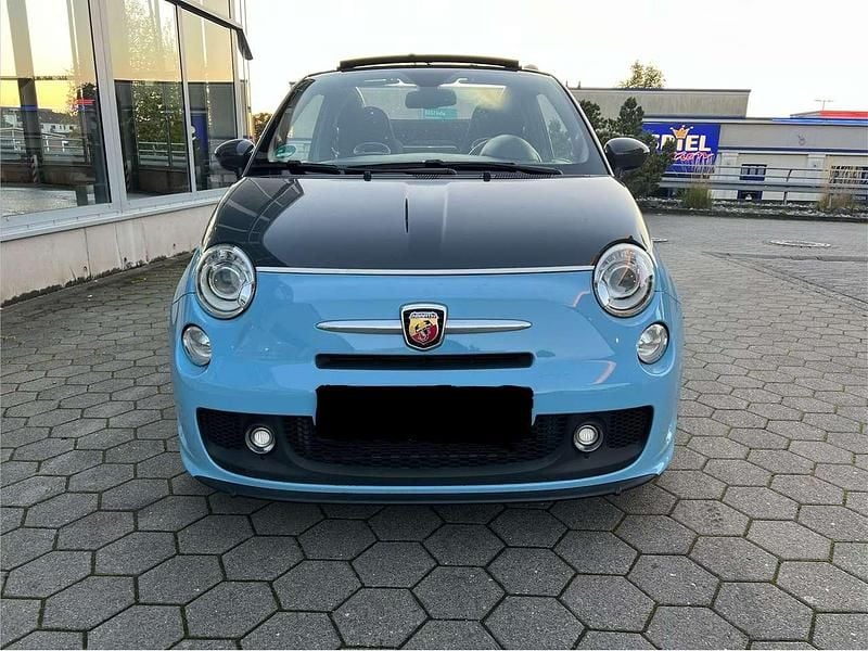 Blau Gebraucht 2016 Abarth 595C Cabrio | 12.650 € (Superpreis) - Bild 1/4