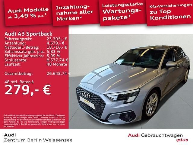 Gebraucht Audi A3 Sportback e-tron Design 204 PS (150 kW) 2021 Florettsilber metallic Kleinwagen