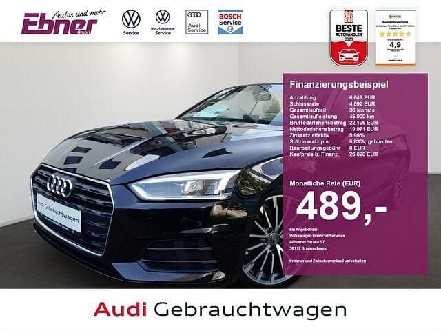 Mythosschwarz metallic Gebraucht 2017 Audi A5 Cabriolet Design Cabrio | 26.620 € (Guter Preis) - Bild 1/2