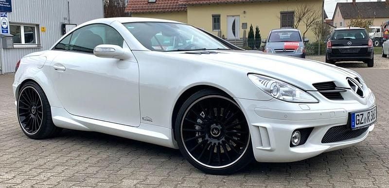 Weiß Gebraucht 2006 Mercedes SLK55 AMG AMG Cabrio | 21.490 € - Bild 1/4