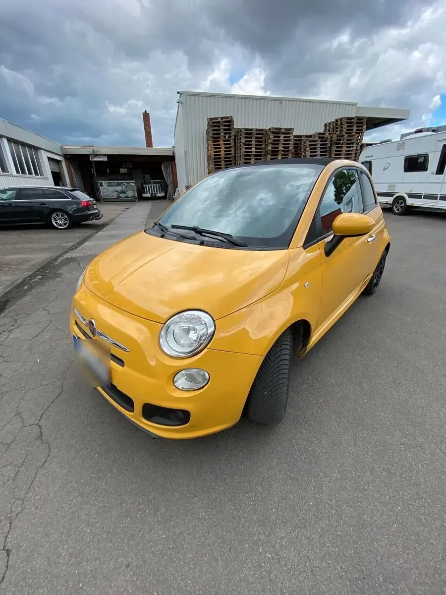 Usata Fiat 500 69 CV (50 kW) 2015 Giallo Cabrio