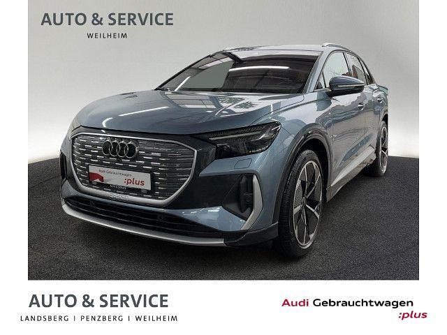 Geysirblau metallic Gebraucht 2021 Audi Q4 e-tron Ambiente SUV | 36.990 € (Etwas zu teuer) - Bild 1/4
