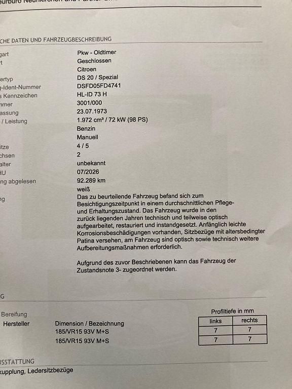 Gebraucht Citroën DS 98 PS (72 kW) 1973 Beige Limousine