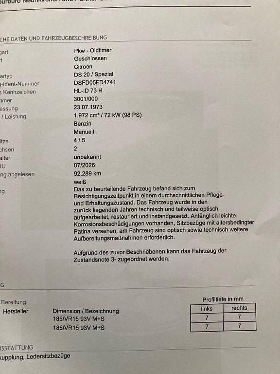 Gebraucht Citroën DS 98 PS (72 kW) 1973 Beige Limousine