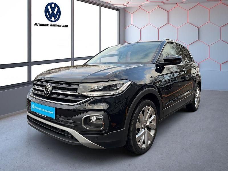 Schwarz Gebraucht 2021 VW T-Cross Style SUV | 19.950 € (Guter Preis) - Bild 1/3