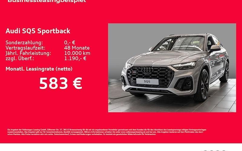 Silber Neu 2025 Audi SQ5 Sportback Ambiente SUV | 87.601 € (Etwas zu teuer) - Bild 1/4