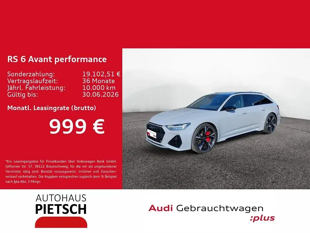 Gebraucht Audi RS6 Performance 630 PS (463 kW) 2025 Nardograu Kombi