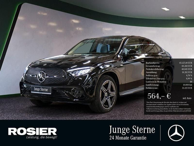 Schwarz Gebraucht 2024 Mercedes GLC400d AMG Coupé | 65.127 € (Superpreis) - Bild 1/3