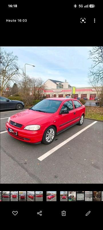 Rot Gebraucht 2001 Opel Astra Kleinwagen | 1.600 € (Fairer Preis) - Bild 1/4