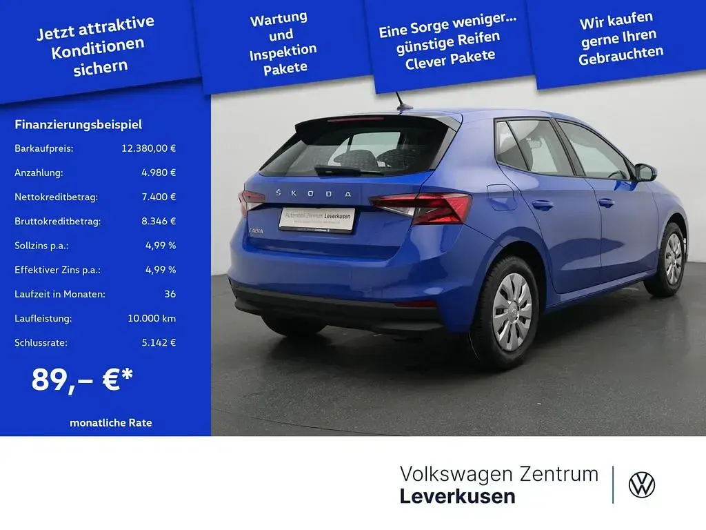 Gebraucht Skoda Fabia Easy 65 PS (47 kW) 2023 Blau Kleinwagen