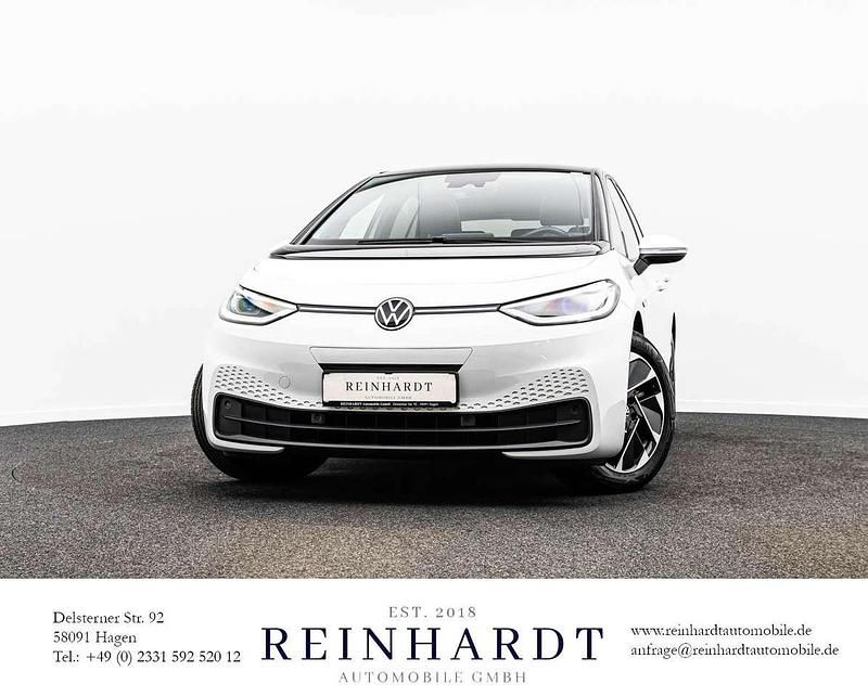 Gletscherweiß metallic Gebraucht 2021 VW ID.3 Pro Performance Kleinwagen | 21.765 € (Fairer Preis) - Bild 1/3