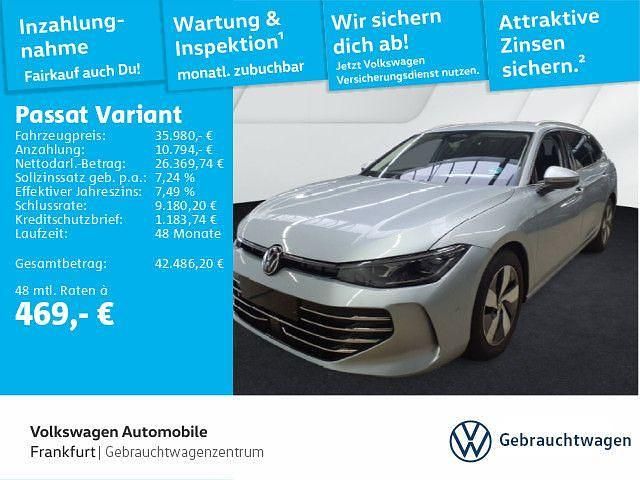 Oyster silver metallic/oyster Gebraucht 2025 VW Passat Elegance Kombi | 35.980 € (Superpreis) - Bild 1/4