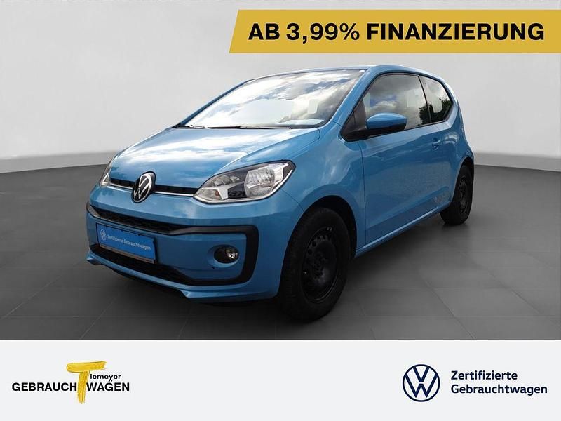 Blau Gebraucht 2021 VW up! move up! Kleinwagen | 9.480 € (Fairer Preis) - Bild 1/4