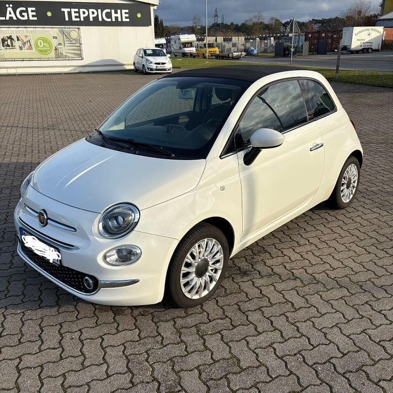 Weiß Gebraucht 2016 Fiat 500C Lounge Cabrio | 7.900 € (Guter Preis) - Bild 1/4