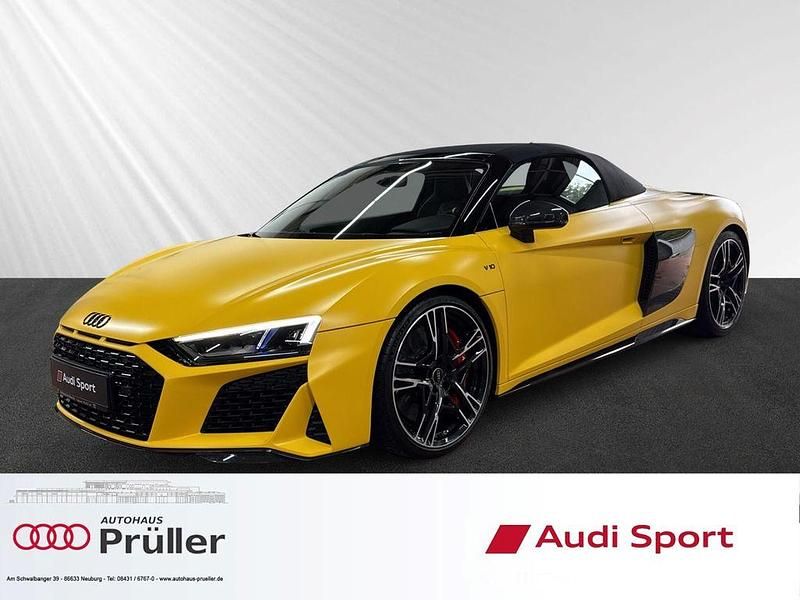 Vegasgelb matt (gelb) Gebraucht 2023 Audi R8 Spyder Performance Cabrio | 187.400 € (Superpreis) - Bild 1/4