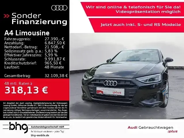 Gebraucht Audi A4 Advanced Plus 204 PS (150 kW) 2022 Limousine