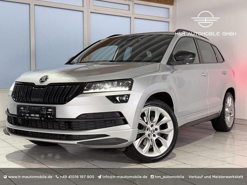 Silber Gebraucht 2020 Skoda Karoq SportLine SUV | 13.990 € (Guter Preis) - Bild 1/4