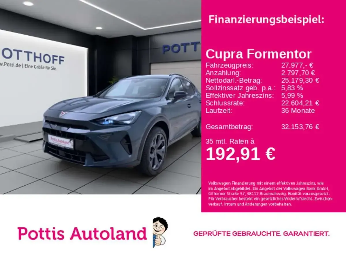 Gebraucht Cupra Formentor 150 PS (110 kW) 2026 SUV