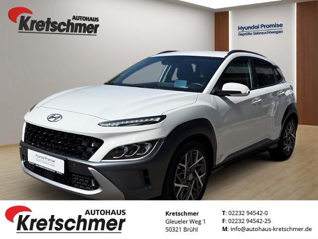 Weiss Gebraucht 2021 Hyundai Kona Prime SUV | 22.490 € (Fairer Preis) - Bild 1/4