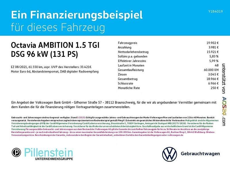 Gebraucht Skoda Octavia Ambition 131 PS (96 kW) 2021 Rot Limousine