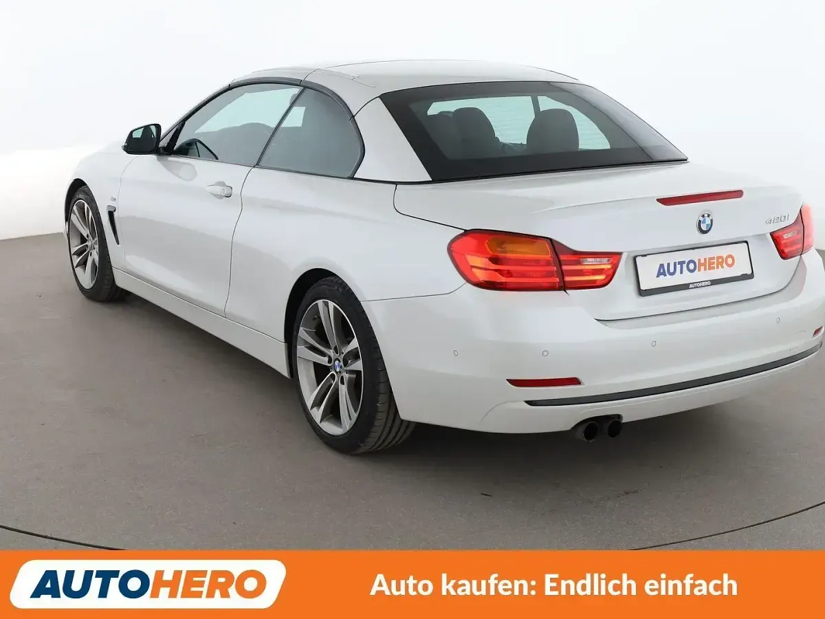 Gebraucht BMW 420 Cabriolet Sport Line 184 PS (135 kW) 2016 Weiß Cabrio