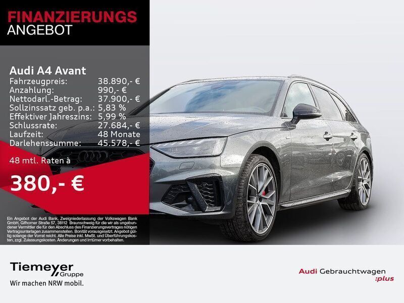 Daytonagrau perleffekt Gebraucht 2024 Audi A4 S-Line Kombi | 38.890 € (Fairer Preis) - Bild 1/3